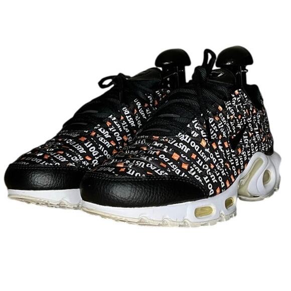 Women Nike Air Max Plus Just Do It Pack 862201-007 Athletic Sneaker Size 7 Black - Picture 1 of 6
